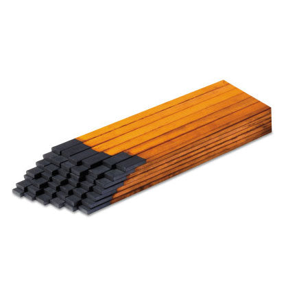 DC Air Carbon Arc Gouging Electrodes, 3/8 in x 5/32 in dia x 12 in L, Flat 900-35-099-003X