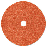 Fibre Disc 787C, Precision Shaped Ceramic, 4-1/2 in dia x 7/8 in Center Hole, 60+ Grit, Die 450E 405-076308-89636