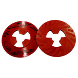 Disc Pad Face Plate, Ribbed Retainer Nut, 5 in dia, Extra Hard, Red 405-051144-81732