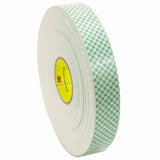 Double Coated Urethane Foam Tapes 4016, 3/4 in X 36 yd, 62 mil, Off-White 405-021200-06454