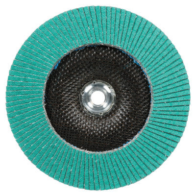 Flap Disc 577F, 4 in dia, 80 Grit, 5/8 in Arbor, 13300 rpm, Type 29 405-051141-28565