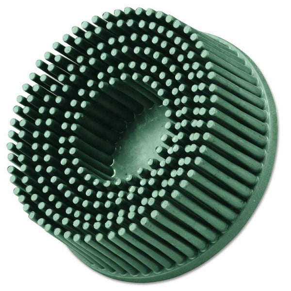 Roloc Bristle Disc, 2 in x 5/8 in, TR, 50 Grit, Ceramic Abrasive Grain, 25000 rpm, Green 405-048011-18730