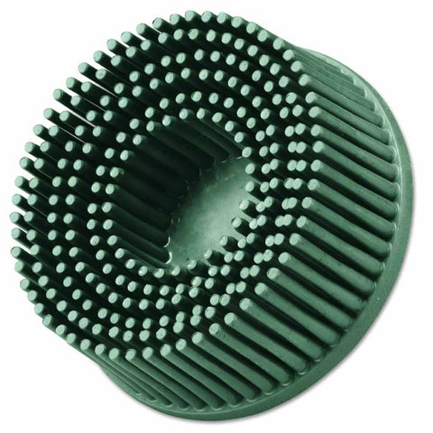 Roloc Bristle Disc, 2 in x 5/8 in, TR, 50 Grit, Ceramic Abrasive Grain, 25000 rpm, Green 405-048011-18730