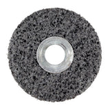 Clean and Strip Unitized Wheel, 4 in x 1/4 in, Coarse, Silicon Carbide, 10000 rpm, black 405-048011-01021