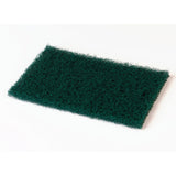 Heavy-Duty Commercial Scouring Pad, 6 in W x 9 in L, Synthetic Fiber, Green 489-055096