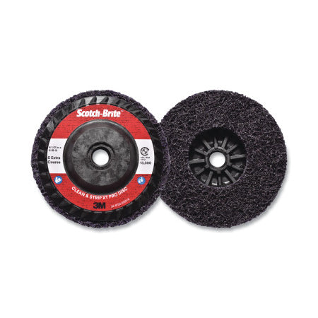 Clean and Strip XT Disc, 4-1/2 in x 5/8 in-11, Extra Coarse, Silicon Carbide, 13300 rpm, Purple 405-638060-05574