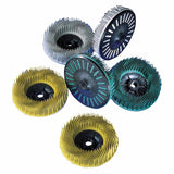 Bristle Disc, 4-1/2 in x 5/8 in-11, 80 Grit, Ceramic, 12000 rpm, Yellow 405-048011-24242
