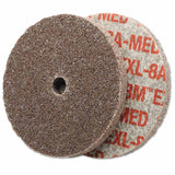 EXL Unitized Deburring Wheel, 3 in x 1/4 in, Medium, Aluminum Oxide, 18100 rpm 405-048011-15462
