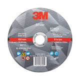 Silver Cut-Off Wheel, Precision Shaped Ceramic, 6 in Dia, 60 Grit, 0.875 Arbor Dia 405-051125-87469