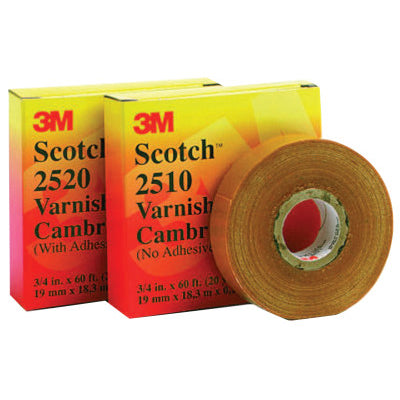 Varnished Cambric Tape 2510, 3/4 in x 60 ft, Yellow 500-152491
