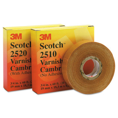 Varnished Cambric Tape 2510, 1 in x 36 yd, Yellow 500-106876