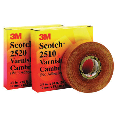 Varnished Cambric Tape 2520, 3/4 in x 60 ft, Yellow 500-048367