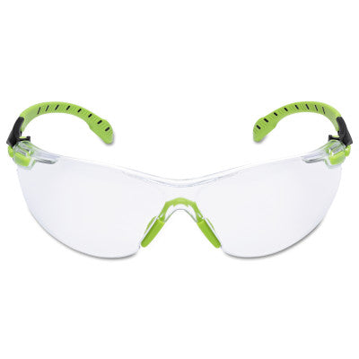 Solus 1000 Series Protective Eyewear, Clear Lens, Polycarbonate, Anti-Fog, Anti-Scratch, Green/Black Frame 247-S1201SGAF
