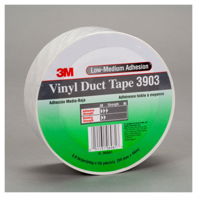 3903 Vinyl Duct Tapes, 2 in x 50 yd x 6.5 mil, Green 405-051131-06986