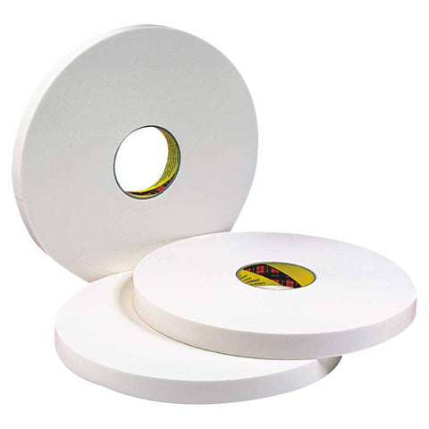 Double Coated Urethane Foam Tapes 4016, 1 in x 36 yd, 62 mil, Off-White 405-021200-06455