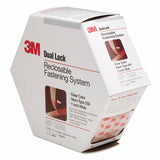 Dual Lock Reclosable Fastener, MP3560, Type 250, Clear, 1 in W x 4.9 yd L 405-051131-06463