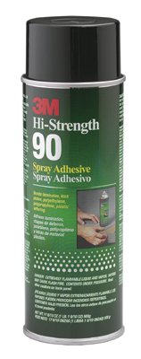 Hi-Strength 90 CA Spray Adhesive, 17.6 oz, Aerosol Can, Clear 405-021200-30023