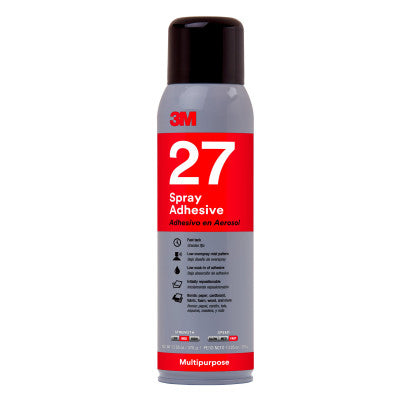 Multi-Purpose 27 Spray Adhesive, 13.5 oz Aerosol Can, White 405-051111-07832