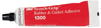 Scotch-Grip Rubber & Gasket Adhesive, 5 oz, Tube, Yellow 405-021200-19868