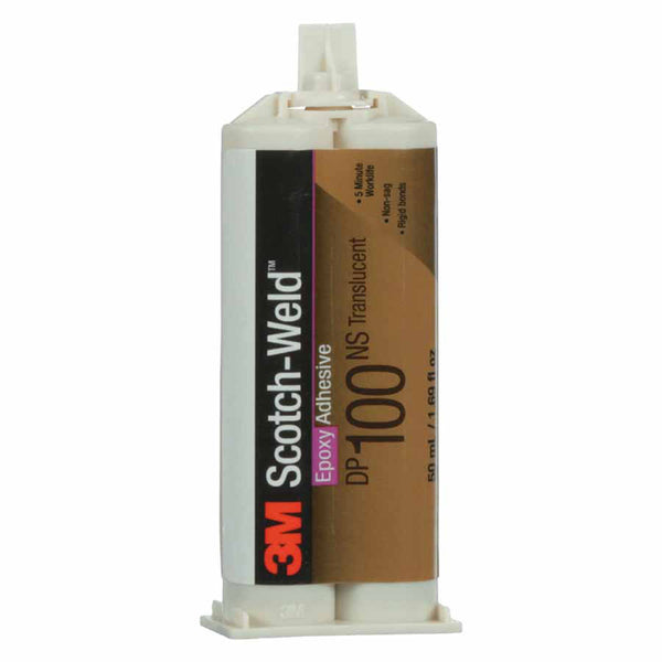 Scotch-Weld Two-Part Epoxy Adhesive, DP100, 1.7 oz, Dou-Pak, Clear 405-021200-22648