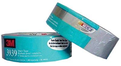 Heavy-Duty Silver Duct Tape 3939, 72 mm x 54.8 m x 9.0 mil, Silver 405-021200-85562