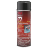 Super 77 Mult-Purpose Spray Adhesive, CA, 18 oz Aerosol Can, Clear, Low VOC 405-051111-97956