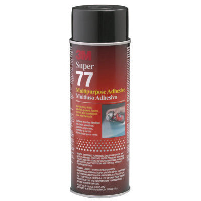 Super 77 Mult-Purpose Spray Adhesive, CA, 18 oz Aerosol Can, Clear, Low VOC 405-051111-97956