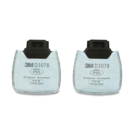 Secure Click HF-800 Series Cartridge/Filter, Particulate Filter, P95/Nuisance Level OV/AG Relief, White 142-D3078