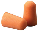 Foam Earplug, Foam, Bright Orange, Uncorded Tapered 142-1100
