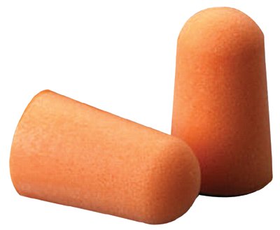 Foam Earplug, Foam, Bright Orange, Uncorded Tapered 142-1100