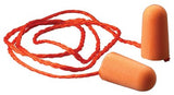 Foam Earplug, Foam, Bright Orange, Corded Tapered 142-1110