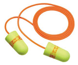 E-A-Rsoft SuperFit Earplugs, Polyurethane, Red/Yellow, Corded 247-311-1254