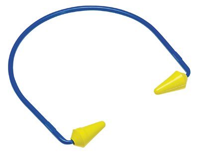 Caboflex Model 600 Hearing Protectors, ABS, PVC, Silicone, Yellow, Banded 247-320-2001