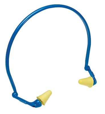 E-A-R Caps Model 2000 Semi-Insert Banded, Polyurethane, Yellow, Banded 247-321-2101