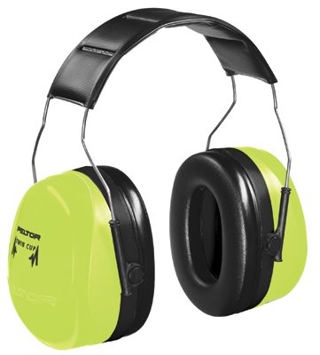 PELTOR Optime 105 Earmuff, 30 dB NRR, Black/Red, Over-the-Head 247-H10A