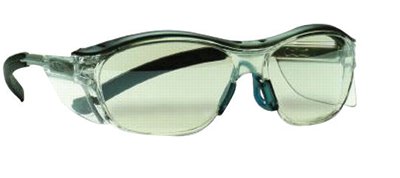 Nuvo Safety Eyewear, Clear Lens, Anti-Fog, HC, Translucent Gray Frame, Nylon 247-11411-00000-20