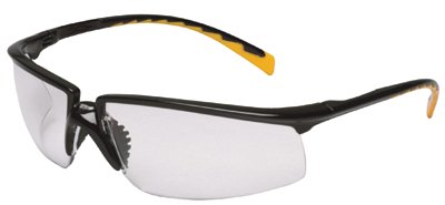 Privo Safety Eyewear, Clear Lens, Polycarbonate, Anti-Fog, Black Frame 247-12261-00000-20