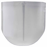 3M Clear Polycarbonate Faceshield, W96, Uncoated, Clear, Molded, 14.5 in L x 9 in H 247-82701-00000