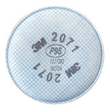 2000 Series Particulate Filter, P95, Solids/Liquids/Oil Based Part/Metal Fumes, White 142-2071