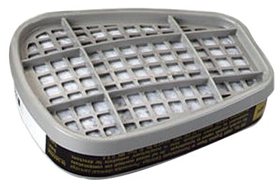 6000 Series Gas /Vapor Cartridges, Formaldehyde/Organic Vapor, Olive/Black 142-6005