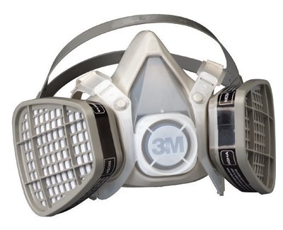 5000 Series Half Facepiece Respirators, Medium, Organic Vapors/Acid Gases 142-5203