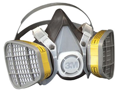 5000 Series Half Facepiece Respirators, Large, Organic Vapors/Acid Gases 142-5303