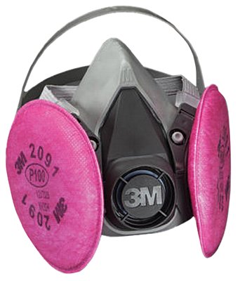 6000 Series Half Facepiece Respirator Assemblies, Medium 142-6291