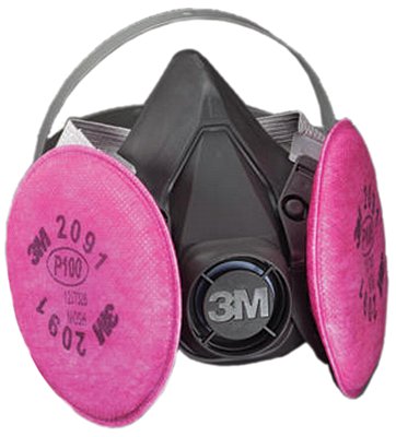 6000 Series Half Facepiece Respirator Assemblies, Large 142-6391