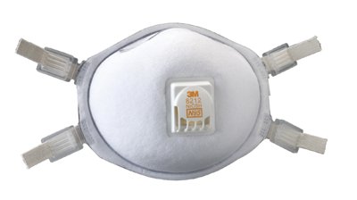 N95 Particulate Welding & Metal Pouring Respirator, Faceseal, Non-Oil Particles, White 142-8212