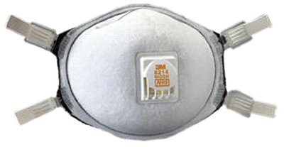 N95 Particulate Welding & Metal Pouring Respirator, Faceseal, Organic Vapors/Non-Oil Particles, White 142-8214