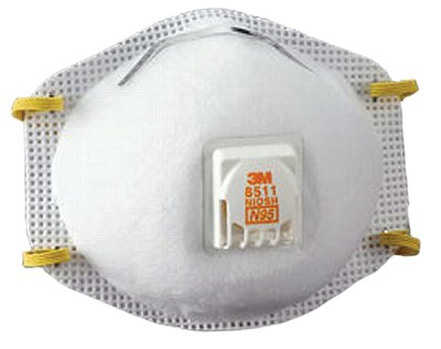 N95 Particulate Respirator, Half Facepiece, Two Fixed Straps, Reg 142-8511