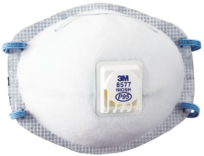 P95 Particulate Respirator, Half Facepiece, Oil/Non-Oil Particles, White 142-8577