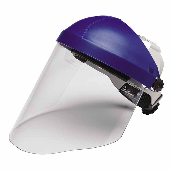 Ratchet Headgear H8A with 3M Clear Polycarbonate Faceshield WP96, Uncoated, Clear, 9 in L x 14 in H 247-82783-00000