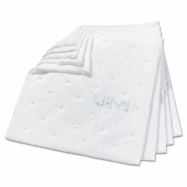 High-Capacity Petroleum Sorbent Pad, Absorbs .66 gal, 17 in x 19 in 498-HP255